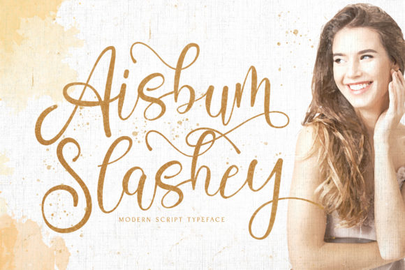 Aisbum Slashey: A Modern Script Font for Branding