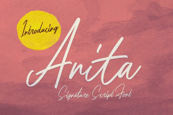 Anita: A Timeless Handwritten Font for Branding