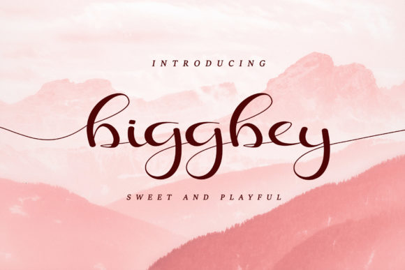Biggbey Font: A Sweet Typeface for Digital Charm