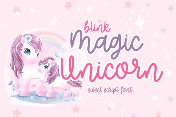 Blink Magic Unicorn: A Sweet Handwritten Font for Brands