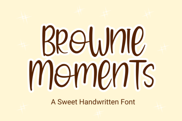 Brownie Moments: A Handwritten Font for Clear Campaigns
