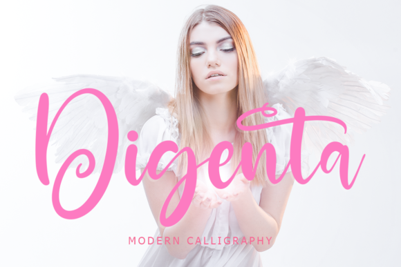 Digenta: A Flowing Handwritten Font for Editorial Design