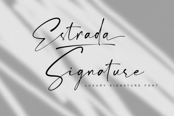Estrada Signature: A Luxurious Handwritten Font for Branding