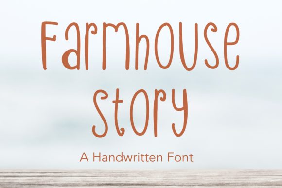 Farmhouse Story: A Handwritten Font for Crafters