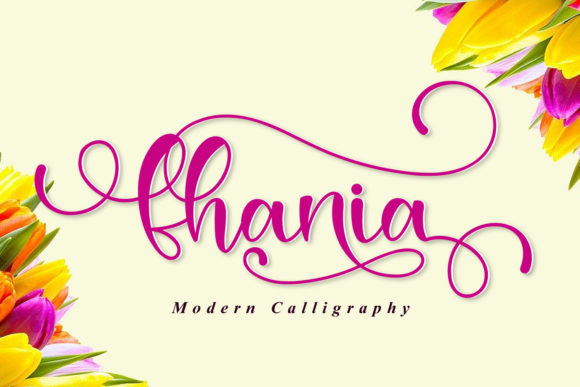 Fhania: A Graceful Script Font for Editorial Design