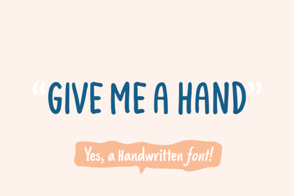 Give Me a Hand: The Perfect Script Font for Crafters
