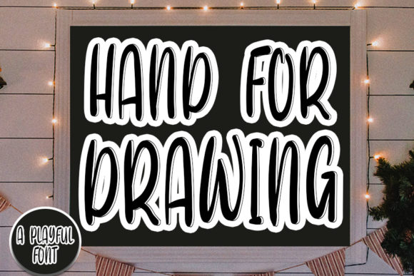 Hand for Drawing Font: A Bold Handwritten Typeface