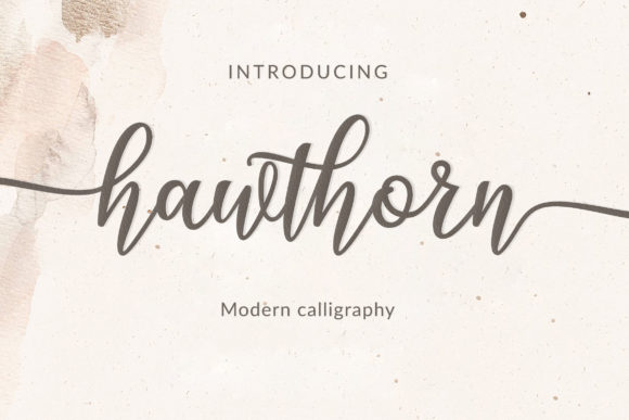 Hawthorn: A Script Font for Modern Web Design
