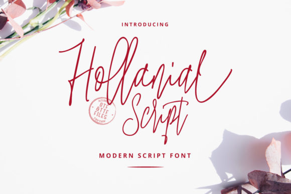 Hollanial: A Modern Script Font for Makers