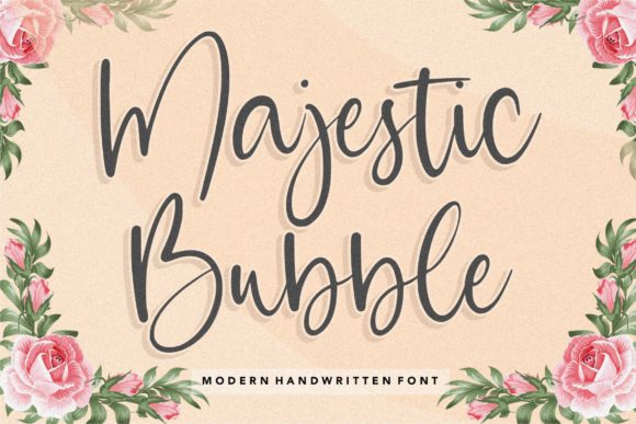 Majestic Bubble Font for Crafters
