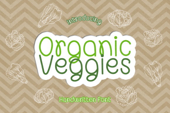 Organic Veggies: A Joyful Handwritten Font for Web Design