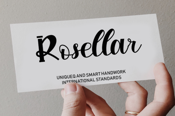 Rosellar: A Handwritten Typeface for Editorial Charm