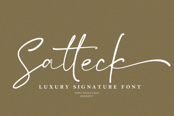 Satteck: An Elegant Script Font for Editorial Design