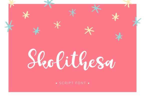 Skolithesa: A Playful Script Font for Branding