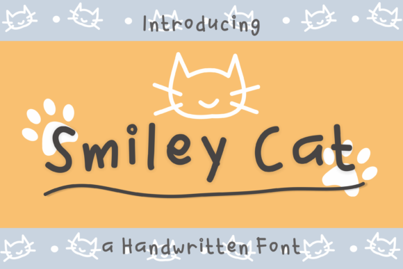 Smiley Cat: A Friendly Handwritten Font for Editorial Design