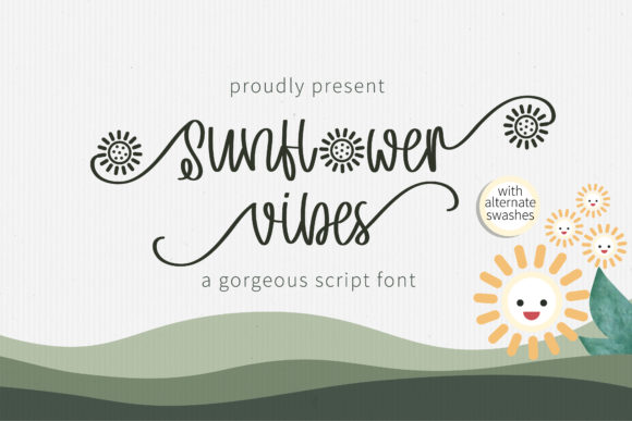 Sunflower Vibes: A Charming Handwritten Font for Web