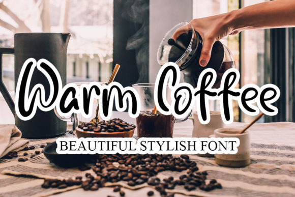 Warm Coffee Font: A Handwritten Typeface for Editorial Design