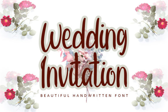 Wedding Invitation: A Relaxed Script Font for Editorial Design