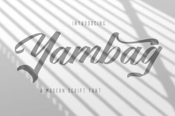 Yambag: A Modern Script Font for Bold Campaigns